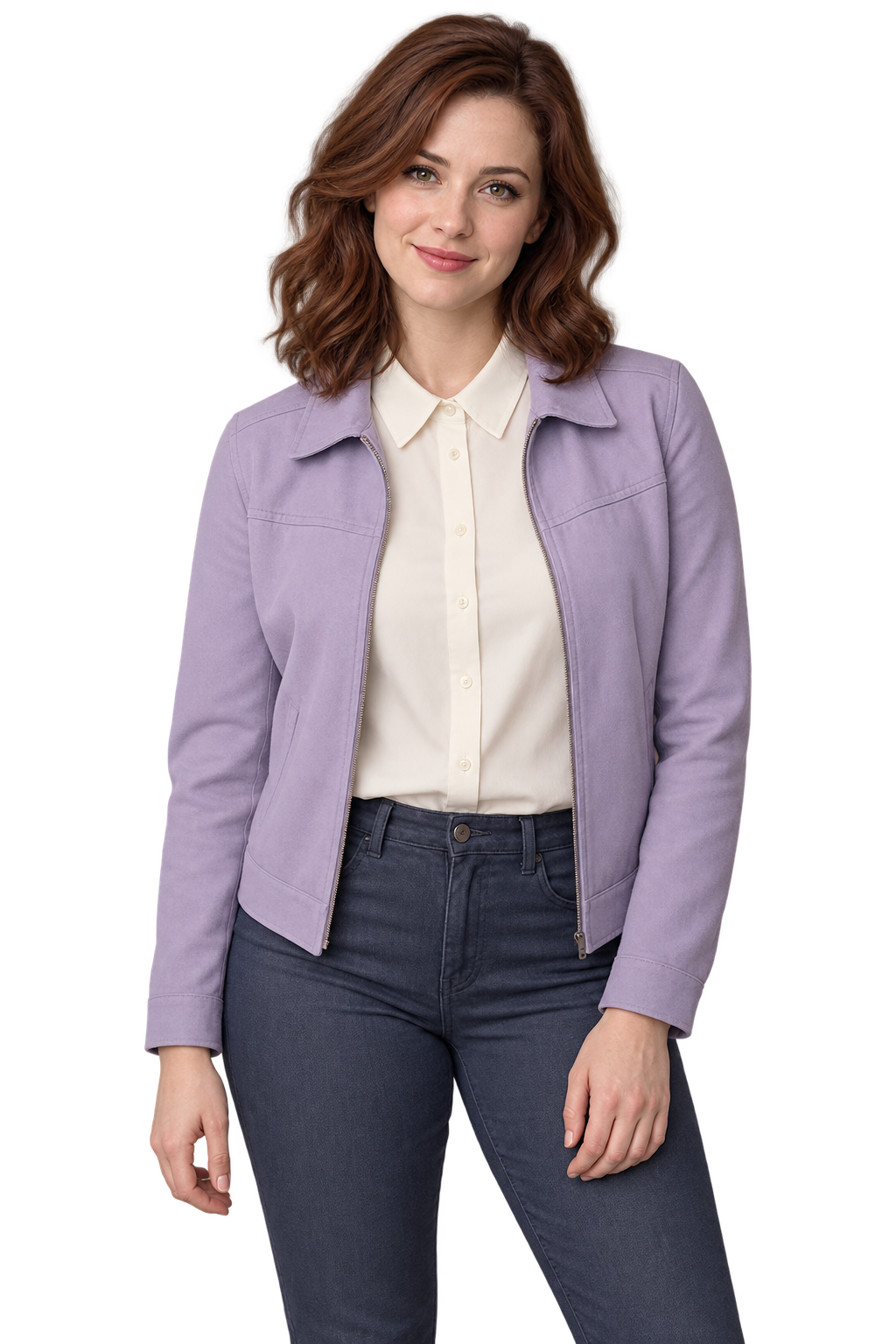Fictional adult AI companion portrait